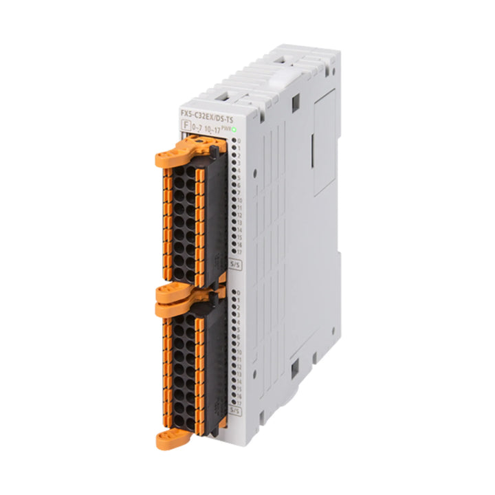 Mitsubishi FX5-C32EX/DS-TS input module, 32-point, source-type, 24 V DC, for FX5U PLC