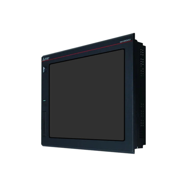 Mitsubishi GT2715-XTBD-040 15″ mobile touchscreen HMI with Wi‑Fi, Bluetooth, and rugged carrying case for industrial control.