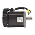 Mitsubishi HG-KR73K servo motor, 0.75kW, low inertia, 22-bit encoder, IP65-rated, keyed shaft, ideal for precise motion control.