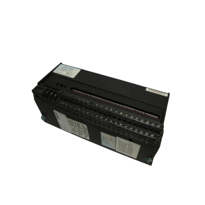 GE IC660BRD024 output block, 16-point 24 VDC sourcing logic, field-mountable for Genius I/O systems in industrial automation.