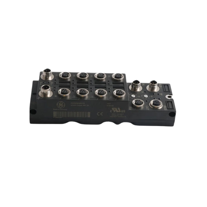 GE IC676PBO082 VersaMax IP 8-point 24VDC output module, 2A per channel, Profibus-DP interface, IP67 rated.
