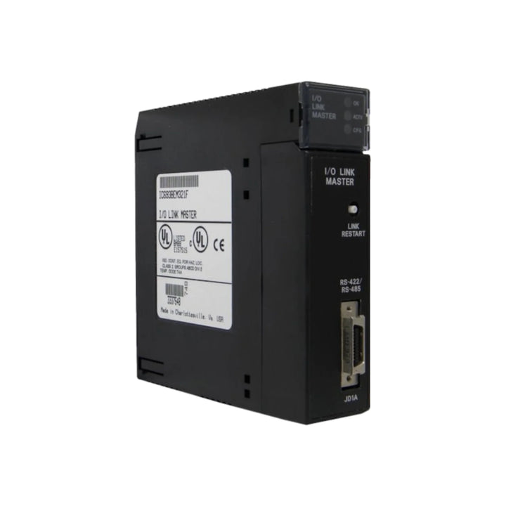 GE IC693BEM321 enhanced Genius Bus Controller for Series 90-30 PLCs, RS-485 interface, supports up to 128 I/O devices.
