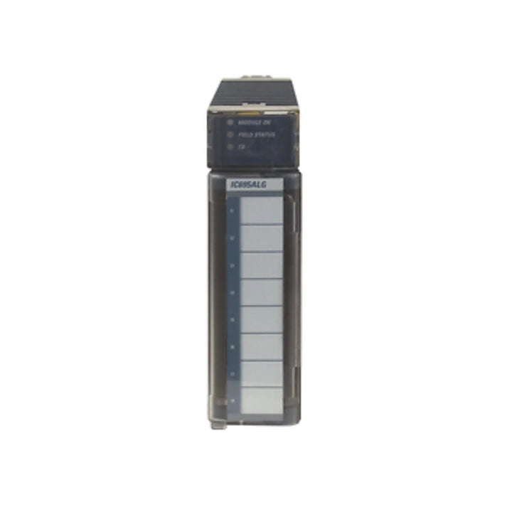 GE IC695ALG728 8-channel analog input module for RX3i, isolated voltage/current inputs, 16-bit resolution, high accuracy.