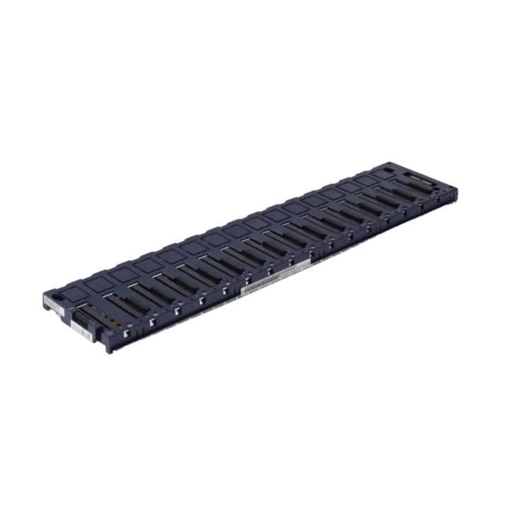GE IC695CHS016 16-slot RX3i universal backplane for PACSystems, supports full system configurations including CPUs and I/O.