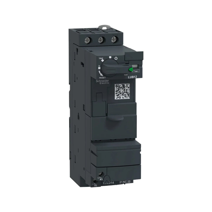 Schneider Electric LUB12 TeSys U motor starter base, 12 A, for modular motor control systems with compact design and high reliability.