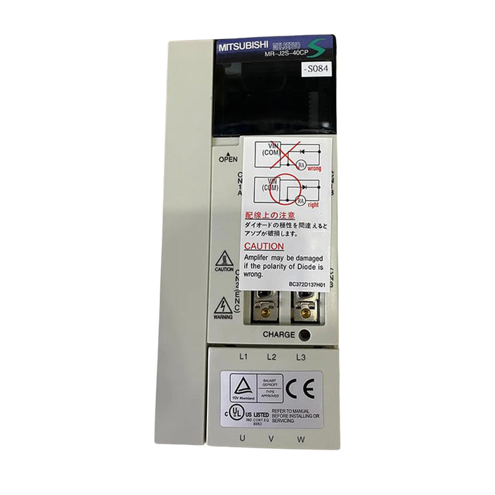 Mitsubishi MR-J2S-40CP-S084 servo amplifier, 400W, 200V, with built-in positioning and SSCNET communication