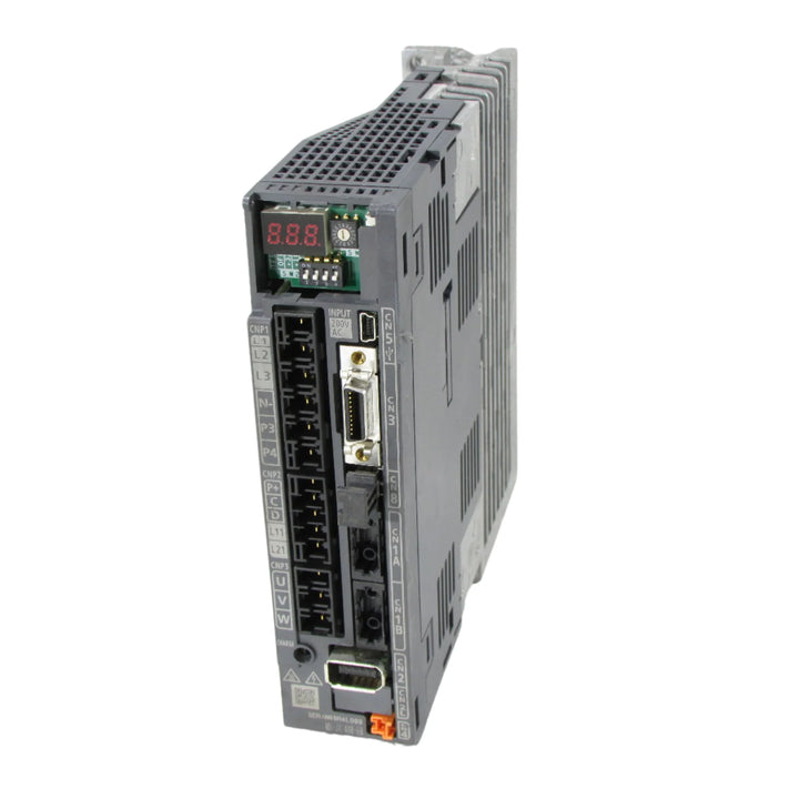 Mitsubishi MR-J4-40B servo amplifier, 400W, 200–240V AC, SSCNET III/H compatible, high-speed motion control for industrial automation.