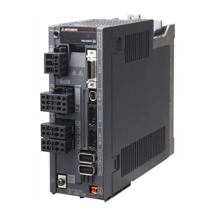 Mitsubishi MR-J4W2-22B dual-axis servo amplifier, 2.2 kW, SSCNET III/H, 200 V MR-J4 Series