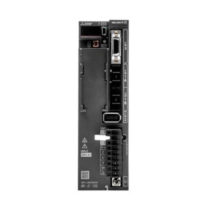 Mitsubishi MR-JE-10B servo amplifier, 100W, 200V, SSCNET III, MR-JE series compact drive