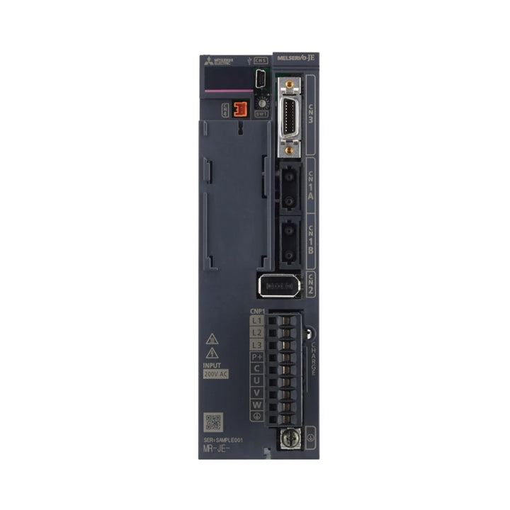 Mitsubishi MR-JE-20B servo amplifier, 200W, 200V, SSCNET III, compact motion controller