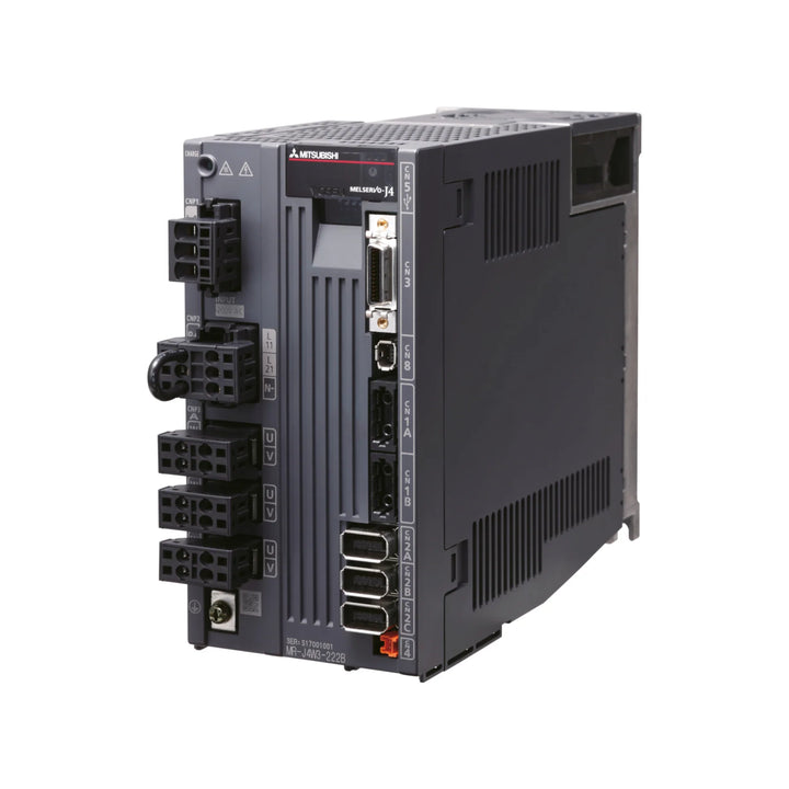 Mitsubishi MR‑J4W3‑444B 4.4 kW servo amplifier with SSCNET III/H for high-power industrial motion systems.