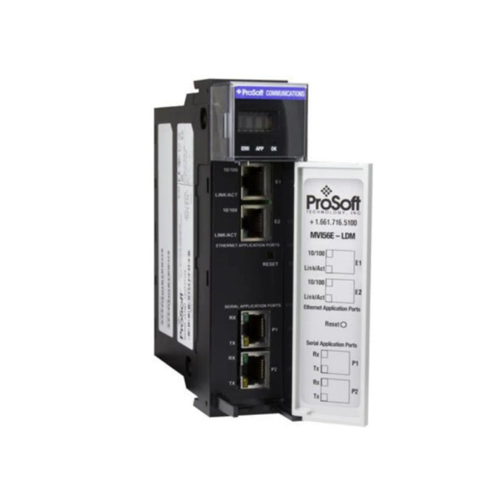 MVI56E-GSC, módulo ProSoft serial ControlLogix Allen-Bradley para comunicação RS232/RS485 em automação industrial avançada."