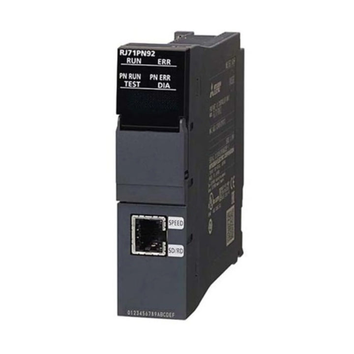 Mitsubishi RJ71PN92 PROFINET IO controller module, 100 Mbps, 32-point I/O