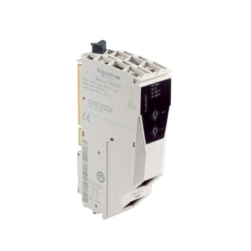 Schneider Electric TM5NS31 Sercos III bus coupler for TM5 I/O modules, enabling real-time communication in modular automation systems.