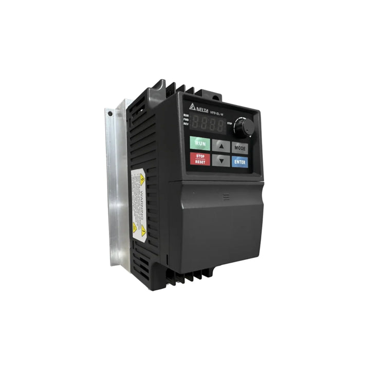 Delta VFD015EL43W-1 1.5 kW variable frequency drive for 200–240 V industrial motor control.