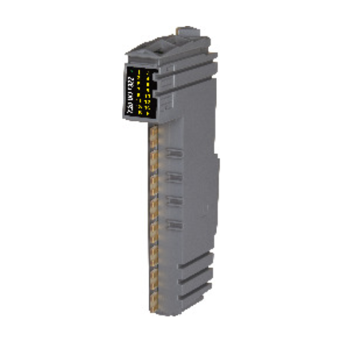 B&R X20DOF322 digital output module, 32 channels, 24V DC sourcing type. High-density output for industrial automation, DIN rail mount.