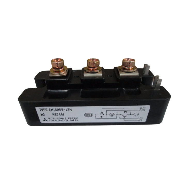 Mitsubishi CM150DY‑12H IGBT module, 150 A 600 V, dual configuration, chassis mount