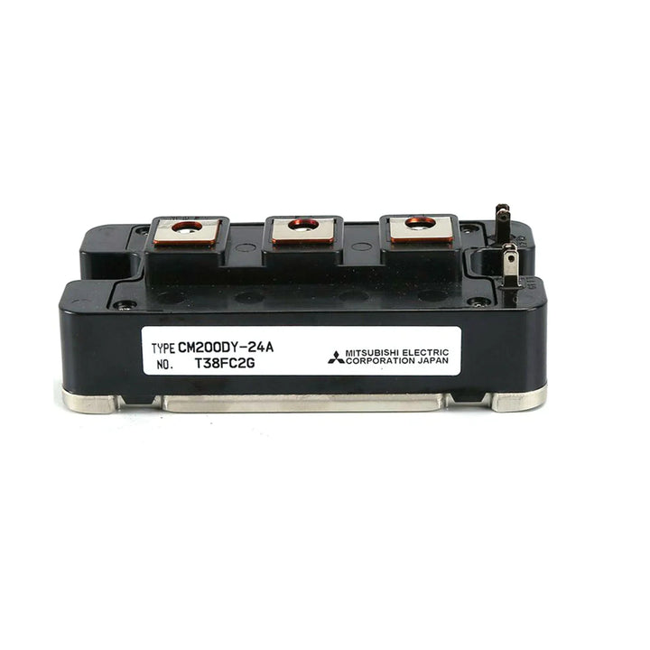 Mitsubishi CM200DY‑24A dual 200 A 1200 V IGBT module, half‑bridge with isolated baseplate and fast‑recovery
